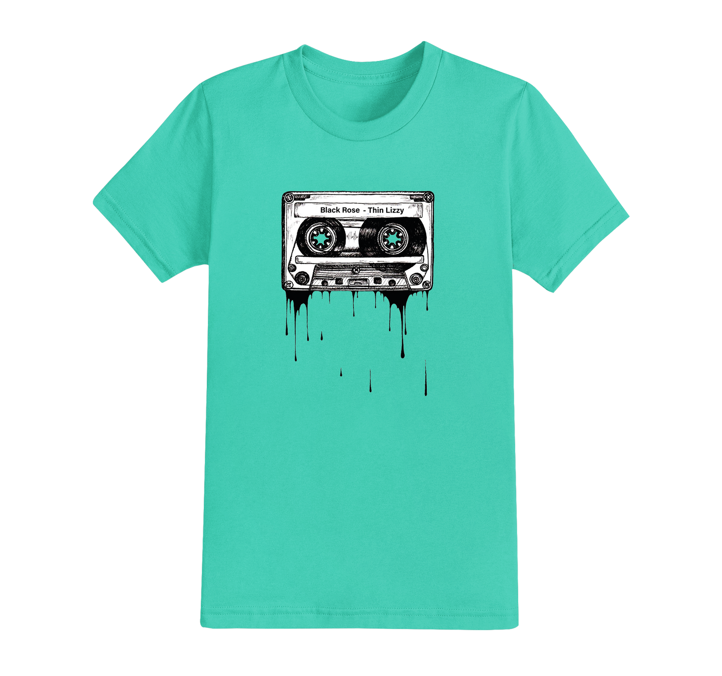 Tape Cassete 70s 80s Design T-shirt - Add your own Mix Tape text