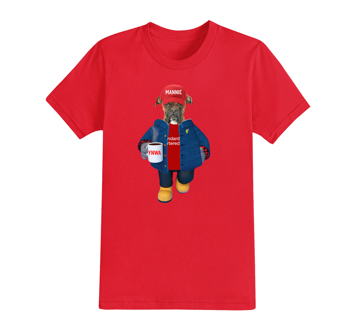 5 : Man's Best Friend Football T-shirt - Pick your own shirt for the dog to wear