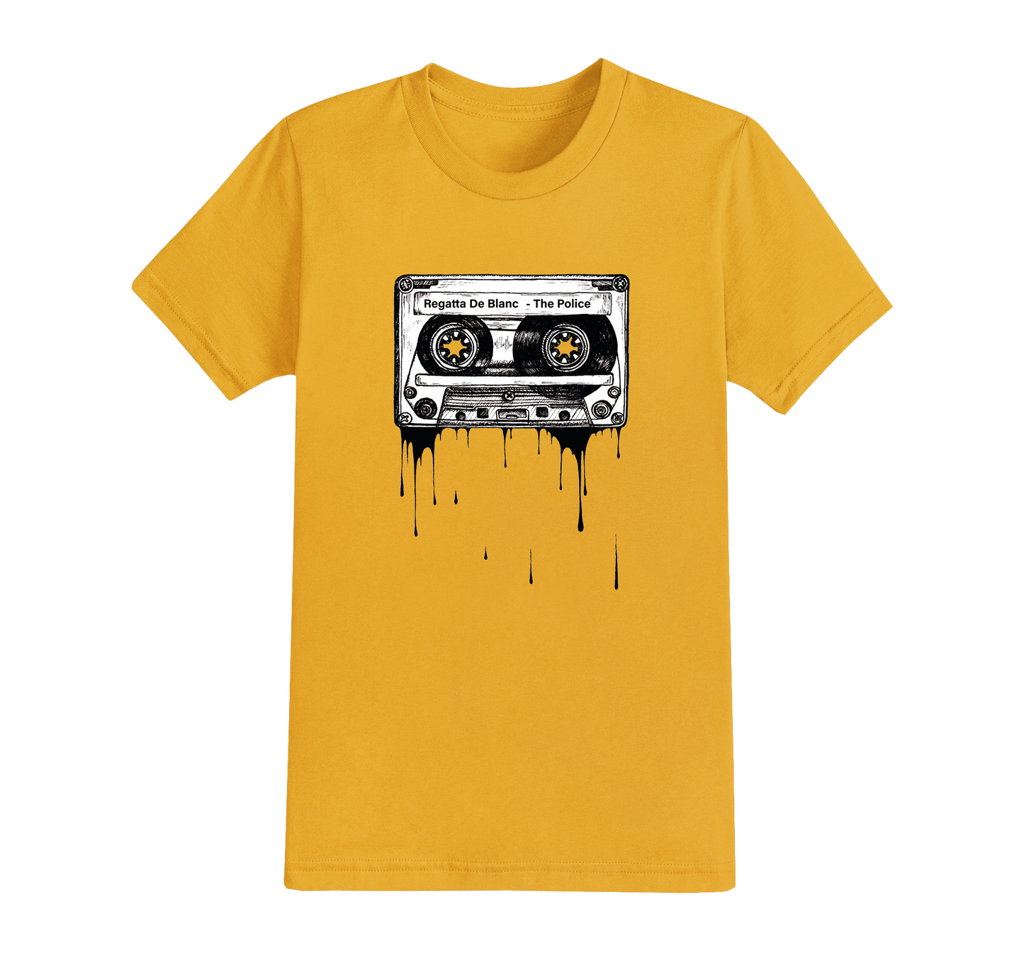 Tape Cassete 70s 80s Design T-shirt - Add your own Mix Tape text